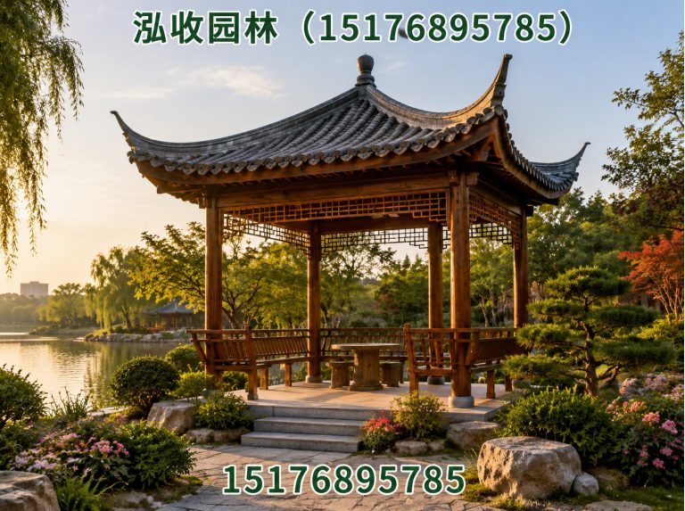 咸宁防腐木凉亭展示图
